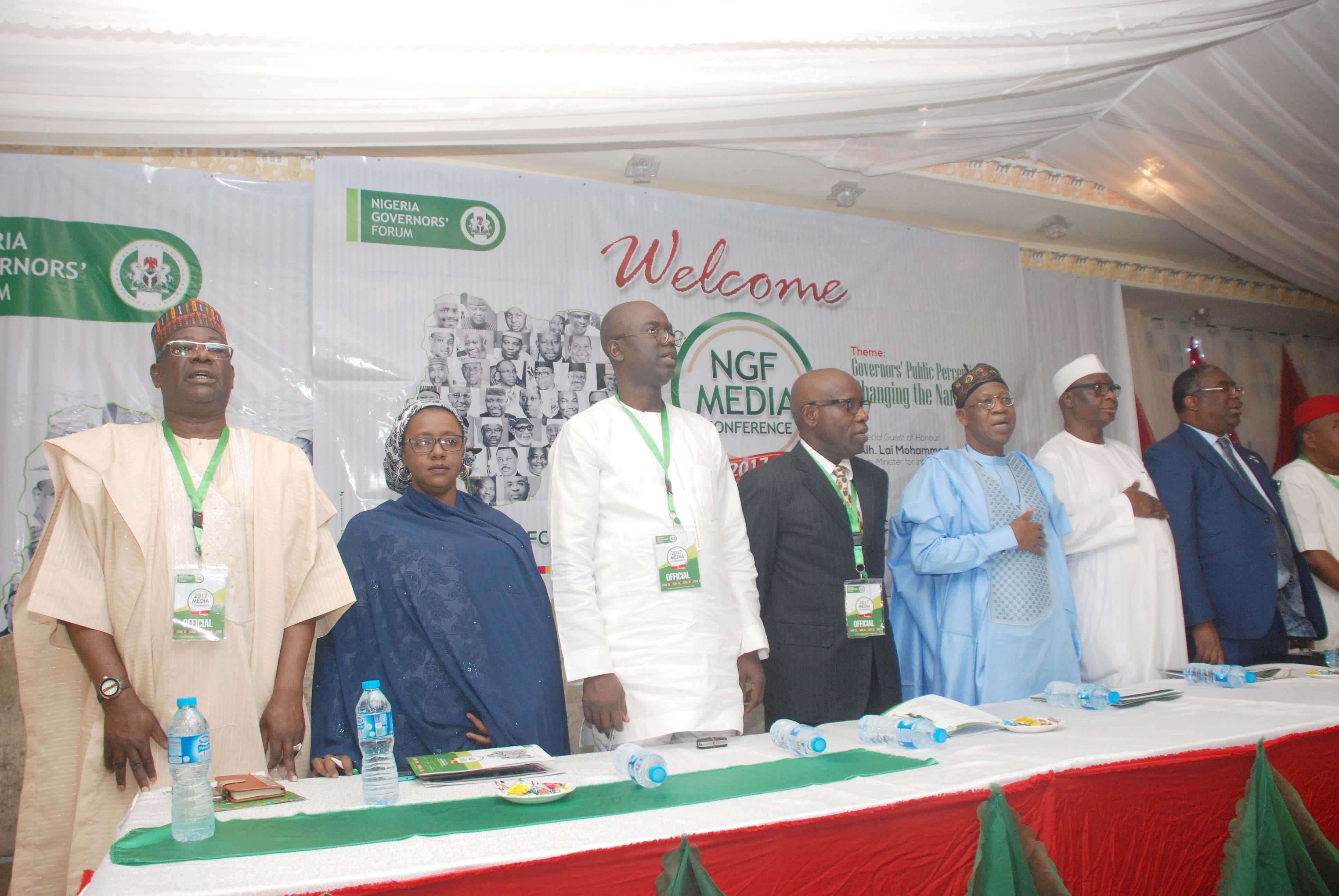 AB Okauru-DG,NGF, Hon. Min. Alh. Lai Mohammed- National Anthem